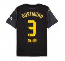 Borussia Dortmund Waldemar Anton #3 Koszulka Wyjazdowa 2024-25 Krótki Rękaw